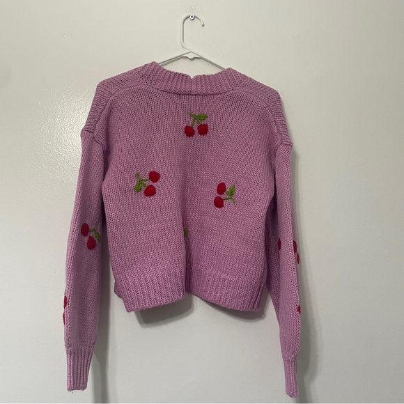 NWT Forever 21 Cherry Cardigan Sweater | Size: Medium - Picture 4 of 5